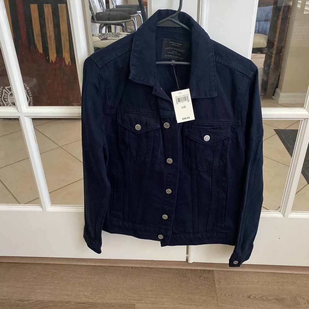 Navy Blue Jean Jacket